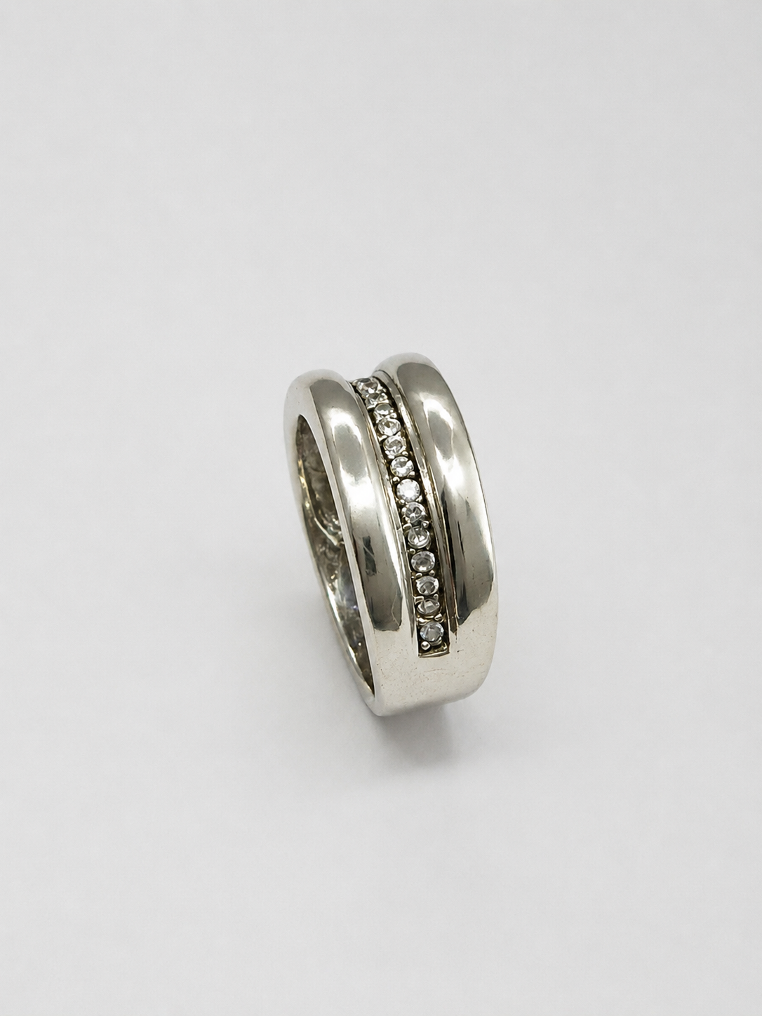 Anillo de Plata de Ley 925 con 25 Circonitas para Mujer